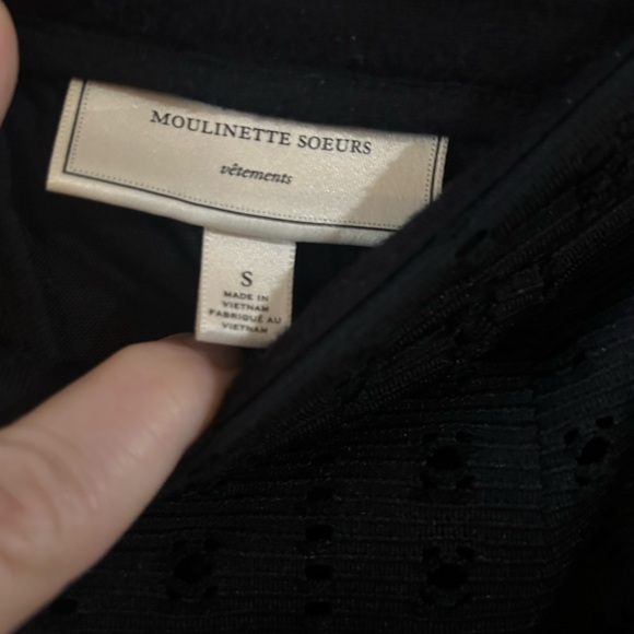 Anthropologie Moulinette Soeurs Black Lace Midi Skirt Size small #817 - Picture 3 of 5